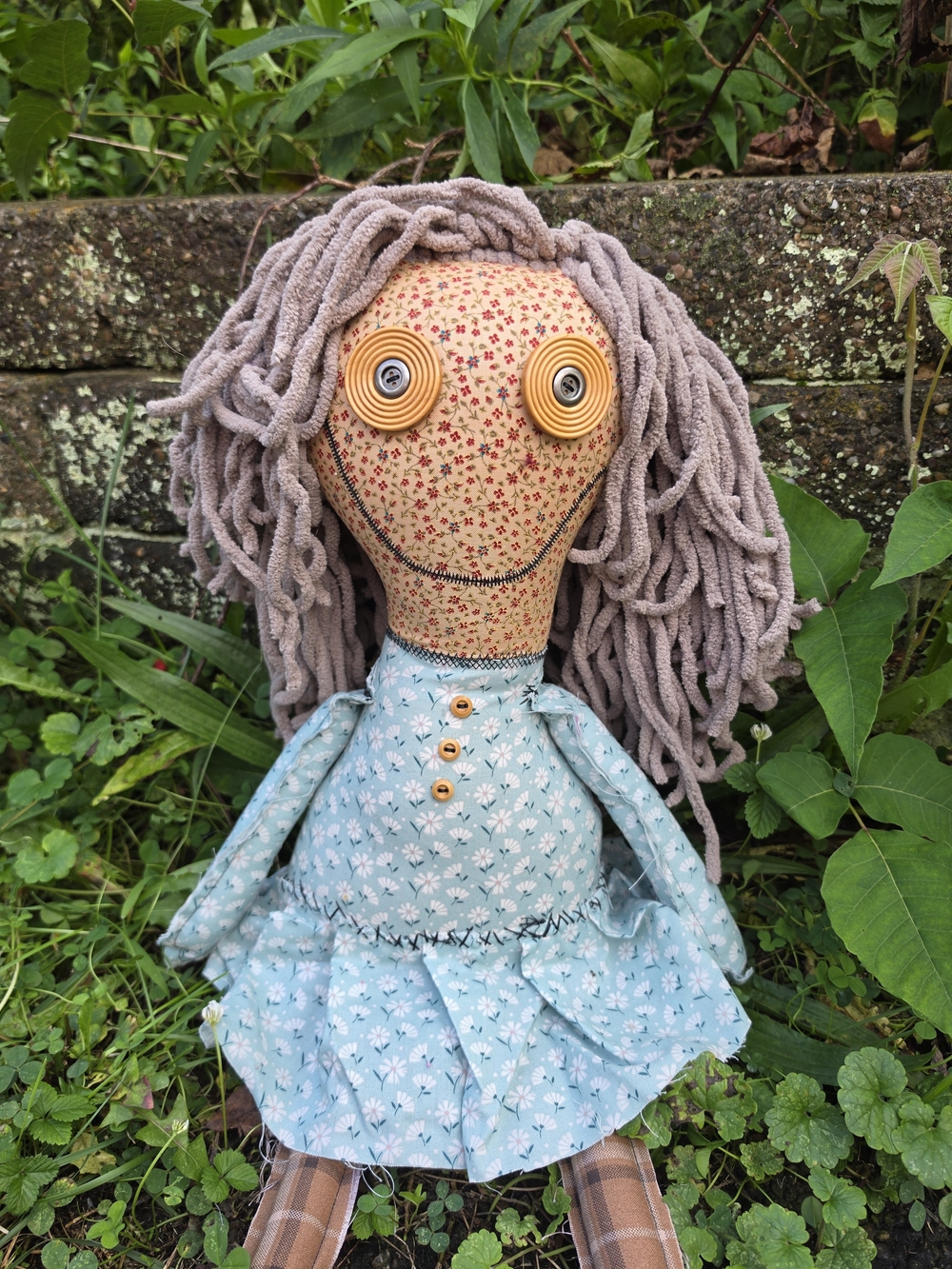 Dumpster Dollies OOAK Art Doll Eunice Mae Handmade Creepy Primitive Rag Doll